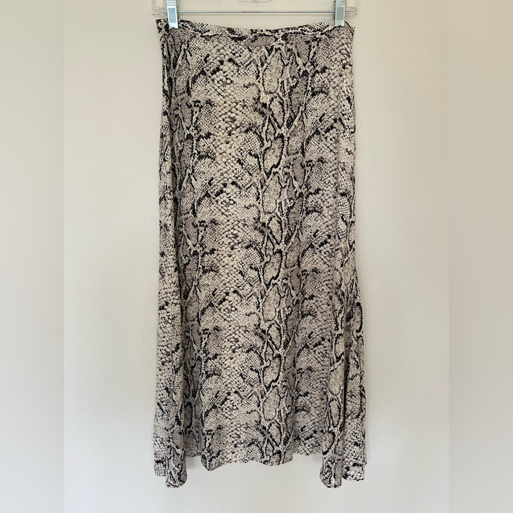 NWOT Reformation Snake Print Bea Skirt Size 4